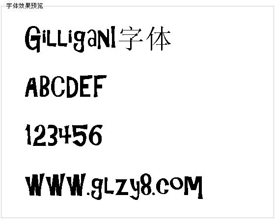 GilliganI字体