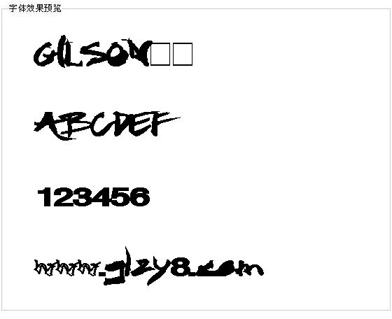 GILSON字体