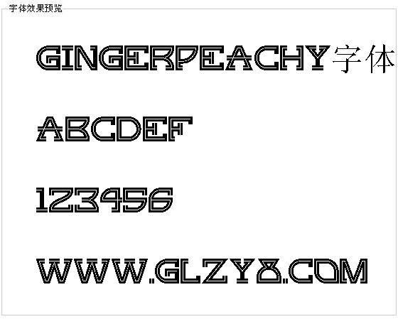 Gingerpeachy字体