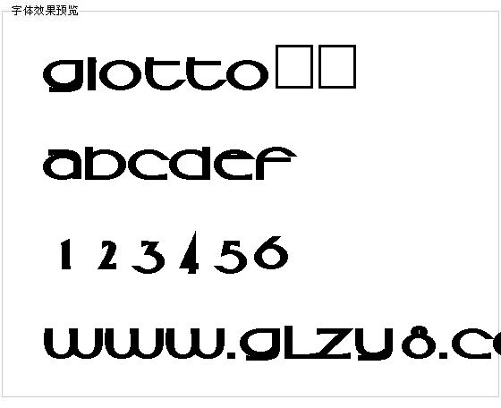 GIOTTO字体