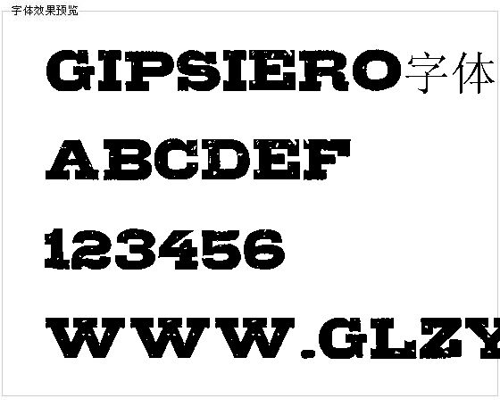 GIPSIERO字体下载