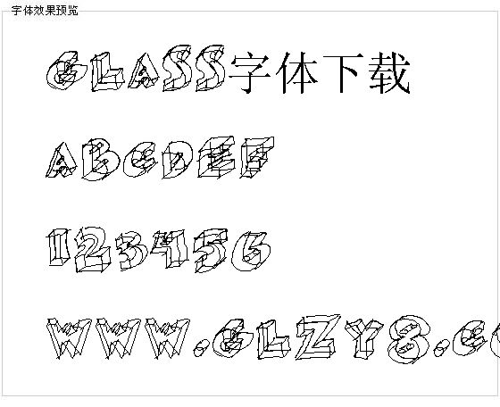 Glass字体下载