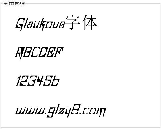 Glaukous字体