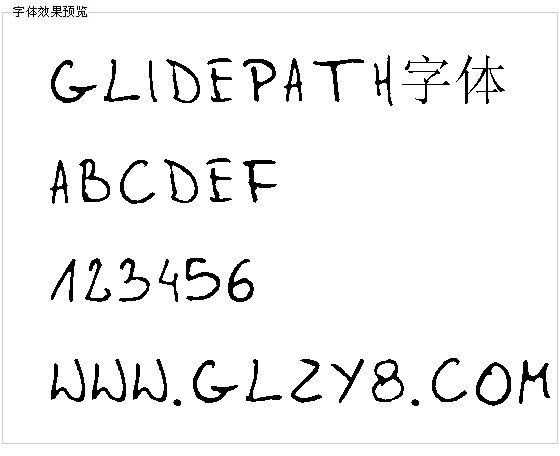 Glidepath字体