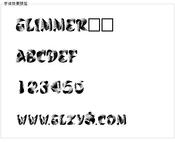 GLIMMER字体