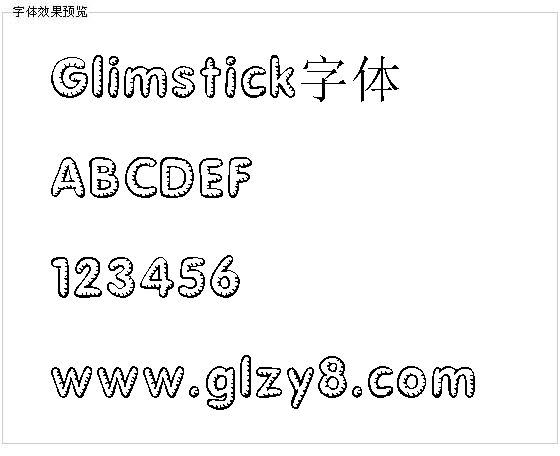 Glimstick字体