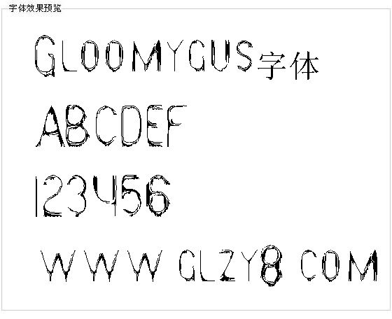 Gloomygus字体