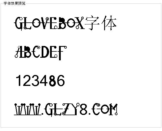 Glovebox字体