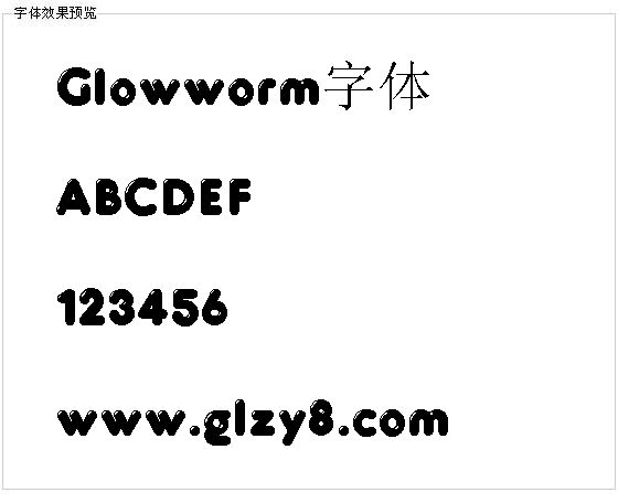 Glowworm字体