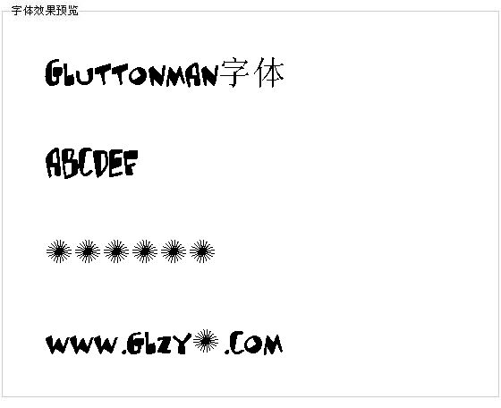 Gluttonman字体