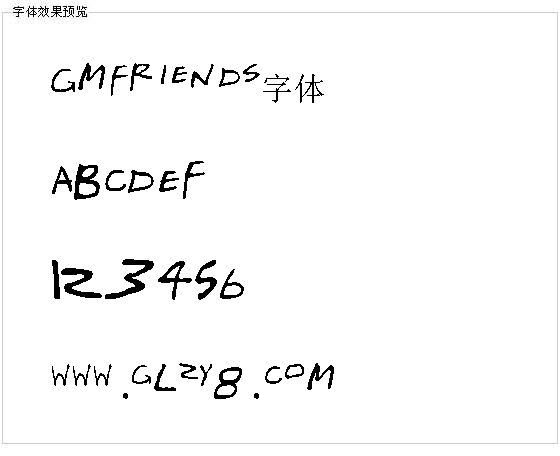 Gmfriends字体