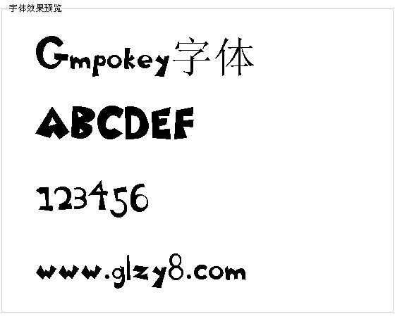 Gmpokey字体