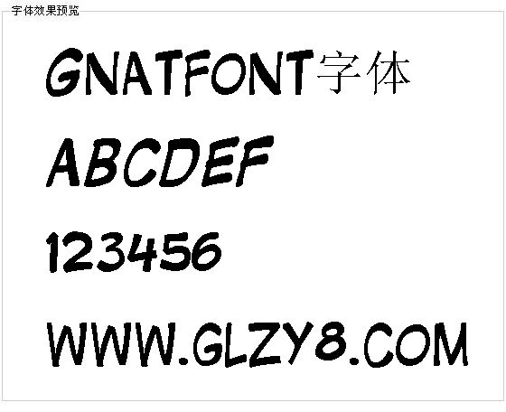 Gnatfont字体