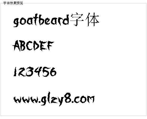 goatbeard字体