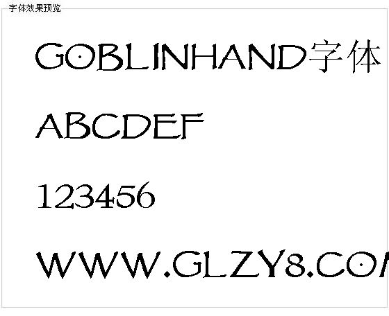 Goblinhand字体