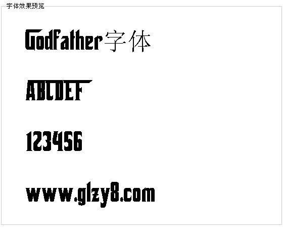 Godfather字体