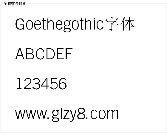 Goethegothic字体