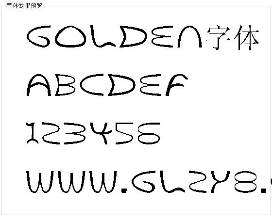 Golden字体