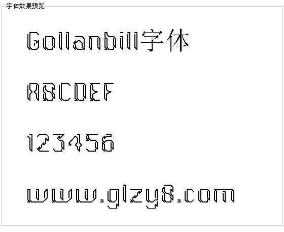 Gollanbill字体