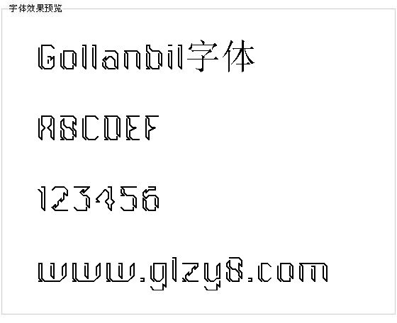 Gollanbil字体