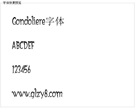 Gondoliere字体