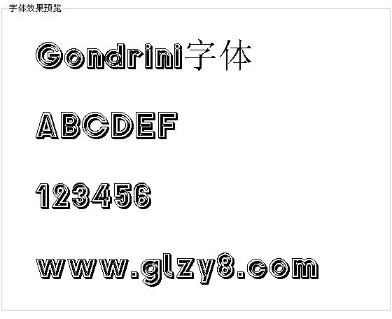 Gondrini字体