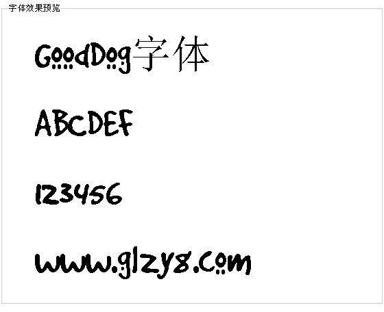 GoodDog字体