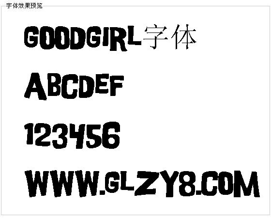 Goodgirl字体