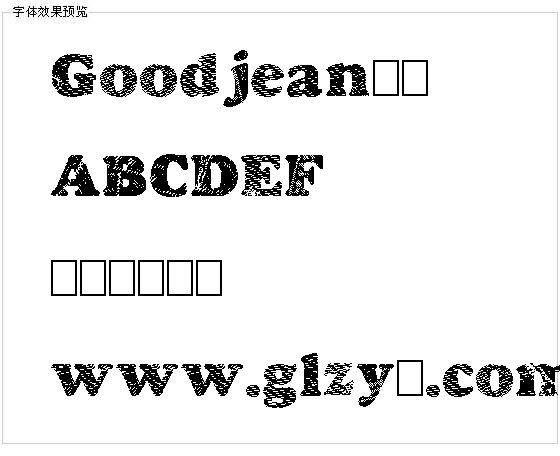 Goodjean字体