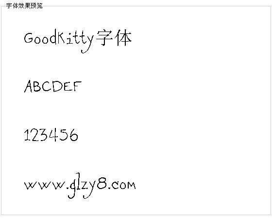 GoodKitty字体