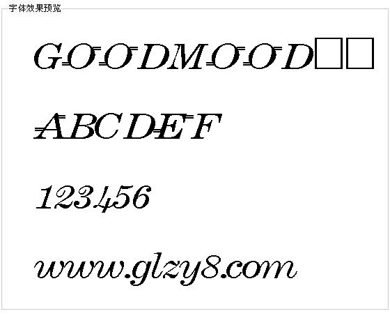 GOODMOOD字体