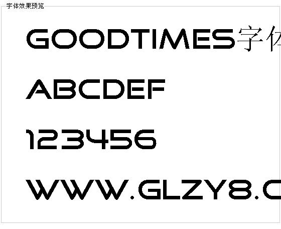 Goodtimes字体