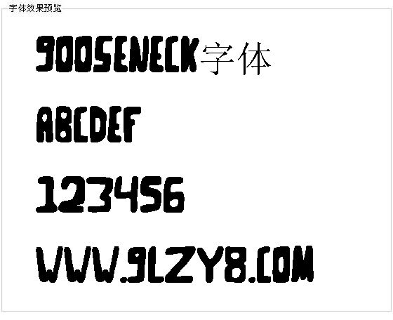 Gooseneck字体