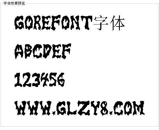 gorefont字体