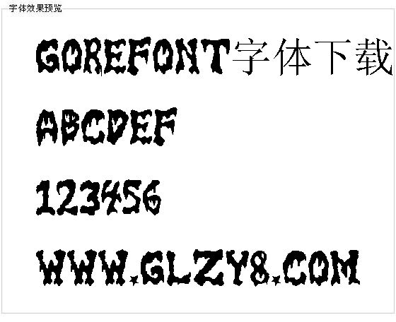 Gorefont字体下载