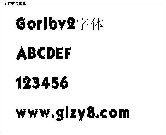 Gorlbv2字体