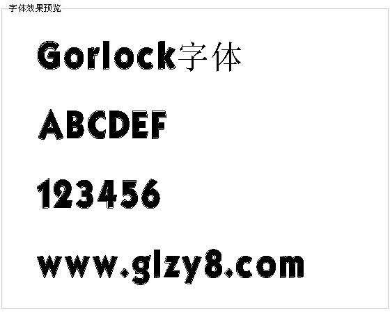 Gorlock字体