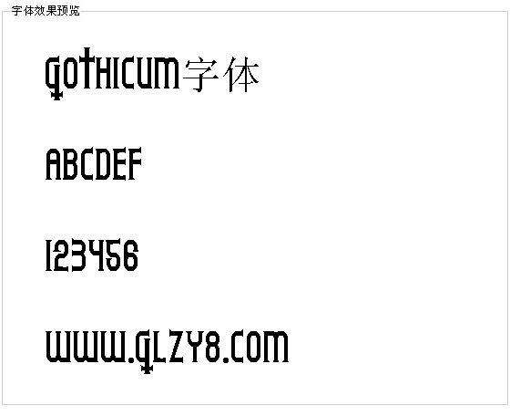 Gothicum字体