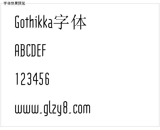 Gothikka字体