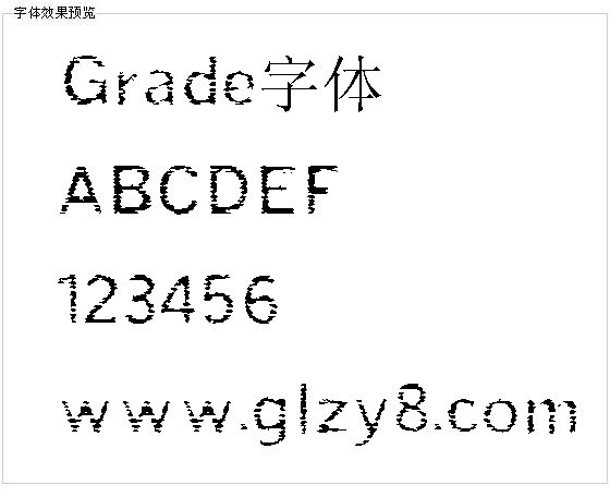 Grade字体