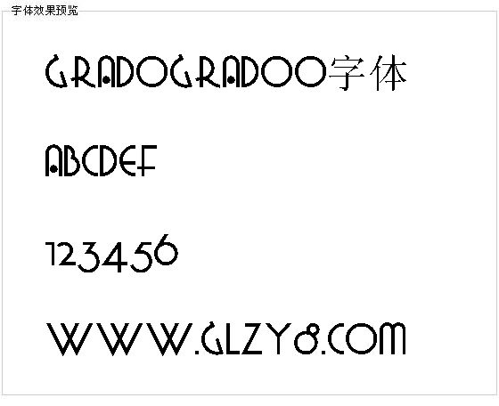 Gradogradoo字体