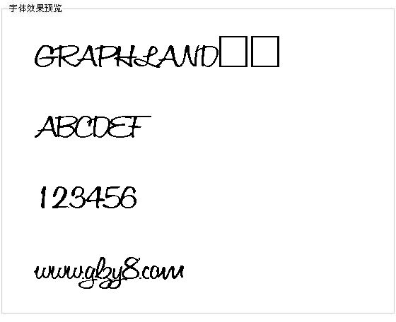 GRAPHLAND字体