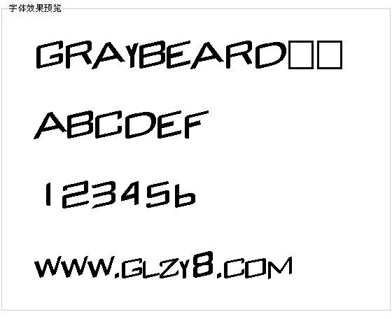 GRAYBEARD字体