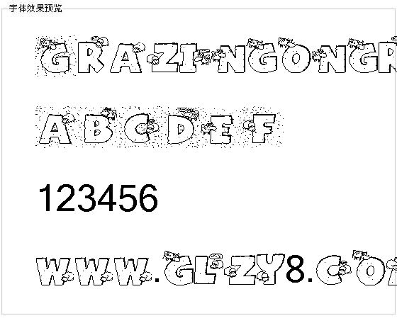 Grazingongrass字体