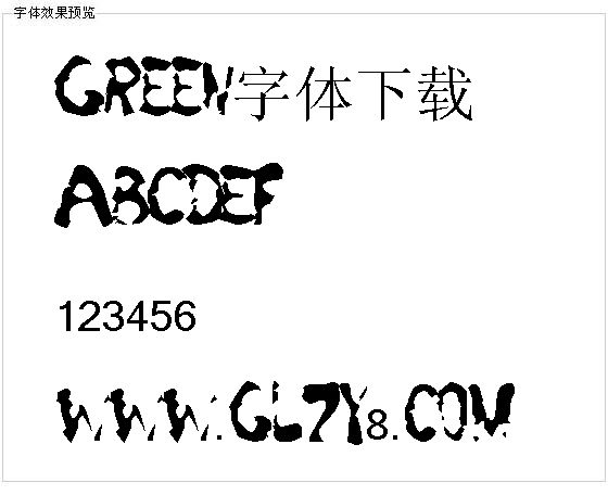 Green字体下载