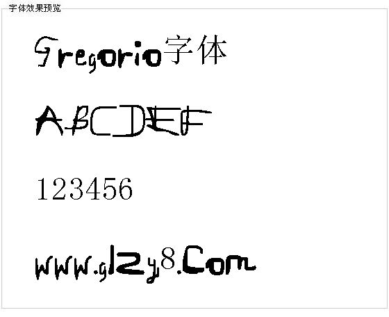 Gregorio字体