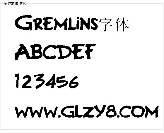 Gremlins字体