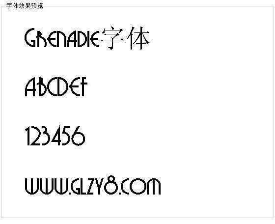 Grenadie字体