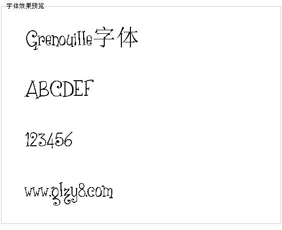 Grenouille字体