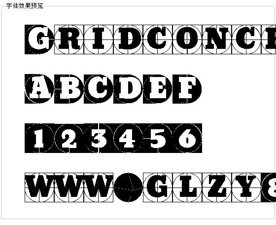 Gridconcrete字体